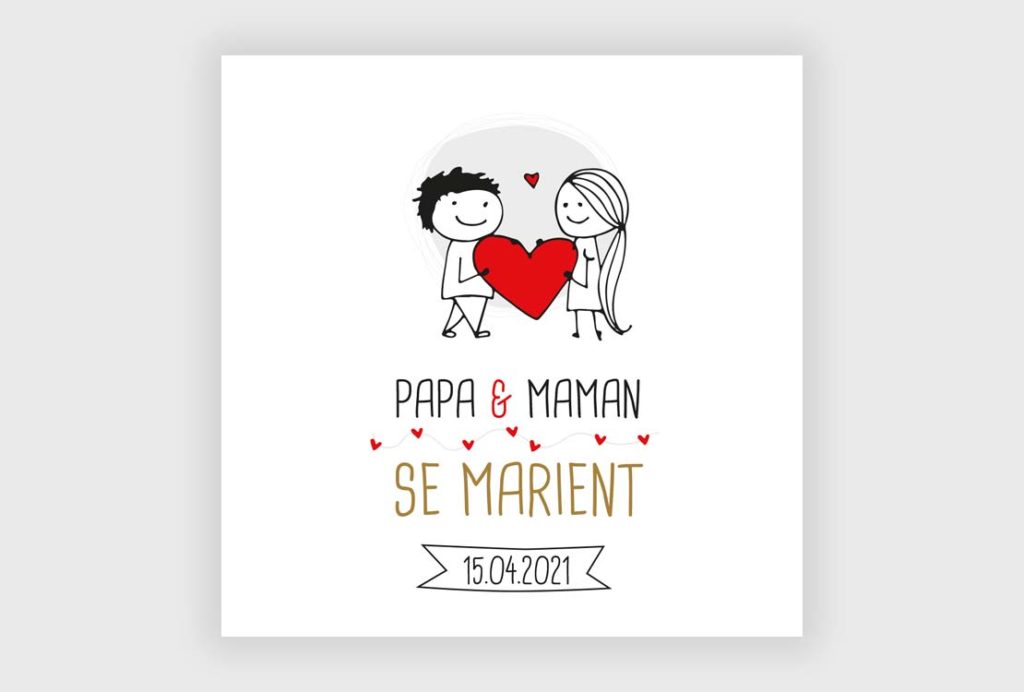 Faire Part Mariage Papa Et Maman Se Marient